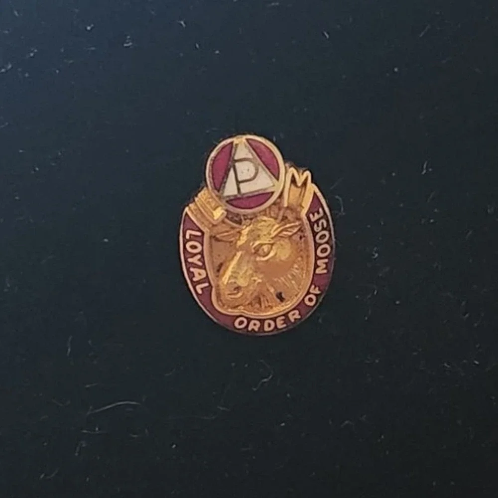 1/10 10K Gold Loyal‎ Order of Moose LGB Lapel Pin Brotherhood Emblem